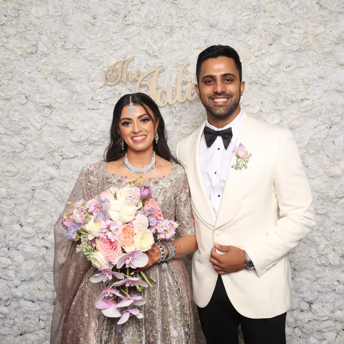Clutch City luxury photo booth at Houston wedding after-party